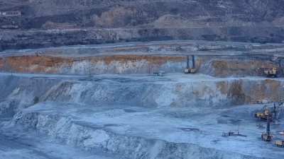 Open pit hard rock blasting. Mining ⛏️