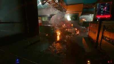 When you accidently kill a civillian in Cyberpunk 2077