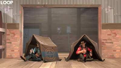 Ever wanted to literally spawn camp as Sniper? If so, we made a taunt for it!