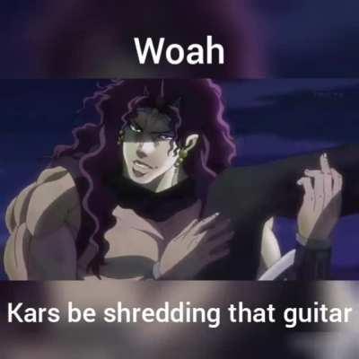 He do be shredding that guitar
