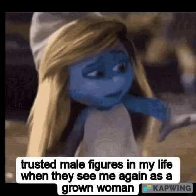 that chill when your childhood idol uncle starts rubbing your shoulders and calling you beautiful