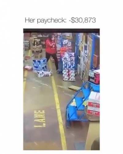 Well she lost money that day