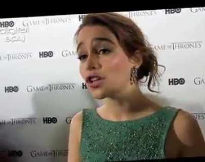 Emilia Clarke's eyebrows stabilized