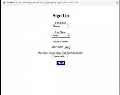 a form that doesn't take long to fill out