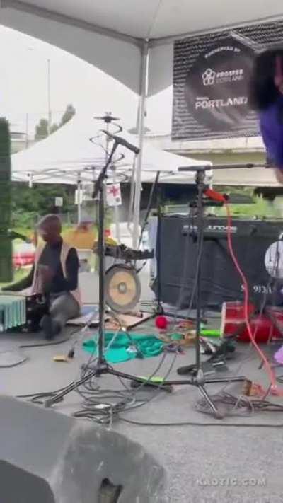 When you starting to trip but remember you got a show to play