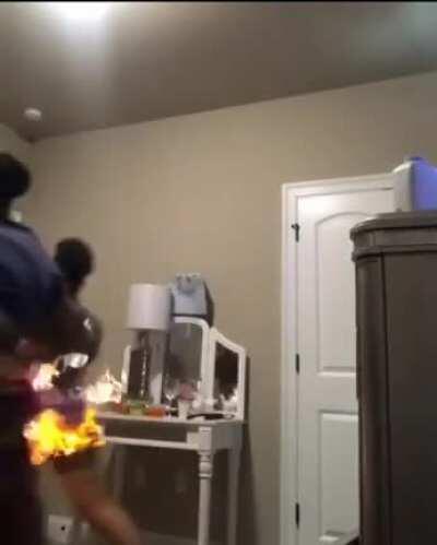 Lighting your ass on fire to twerk on Instagram