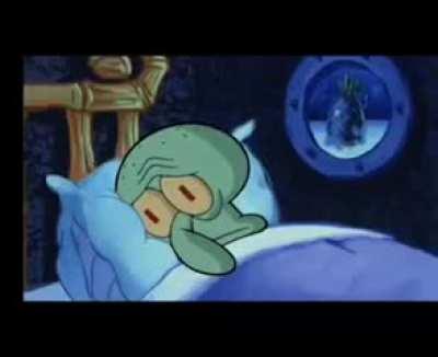 Squidward tries to sleep as SpongeBob and Patrick consemate their friendship [ASMR]