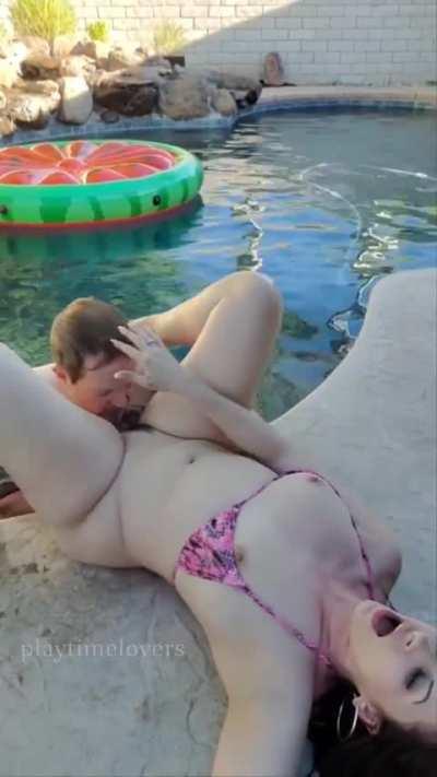 He made me his Snack by the Side of the Pool