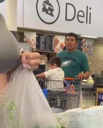 the guy in the back knows what's up (cucmber=dildo)