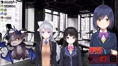 ShizuRin's workout voice is too lewd for Debiru's channel