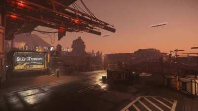 Star Citizen 4K Video Loop for Wallpaper Engine and Zoom: Hurston: Lorville: Metro Center: Dawn