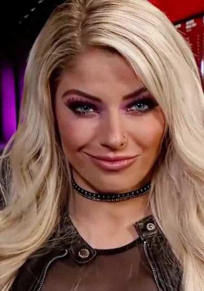 Alexa Bliss gives you this look after telling you that she will sit on your face once this interview is over