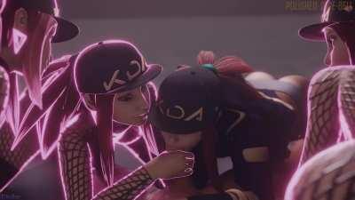 Akali Blowjob (Sound Update) (Polished-Jade-Bell) [League of Legends]