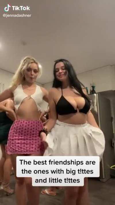 Big tits humiliate no tits