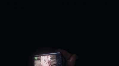 I think he saw a ghost! 👀