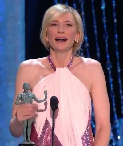 Happy 52nd Birthday Cate Blanchett. Here’s the milf showing off her stroking skills.