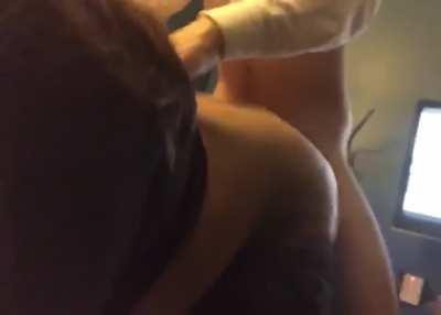 Cuckold Hotwife Latina Fucking her BWC during backshots, she has really taken this cucking thing serious and now sends me video weekly of her getting slutted out 🥺💦