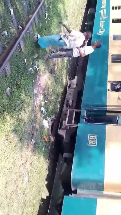 Poor guy. If only there was a way to predict where a train might be.