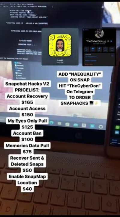 *REAL DEAL* Go h!t >naequality< over on snapchat to order @ccount hacks such as account rec0very, @ccount access, my eyes 0nly media pulls & more! Link In C0mments