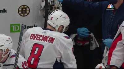 Ovechkin thinking about being as good of a player as Marchand