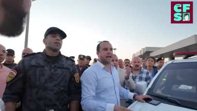 When Egyptian authorities tell you to live and respect the law ans the pro pali says 