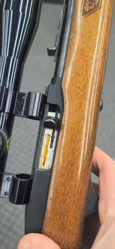 What a lifetime of no cleaning, and WD40 does to a firearm. 