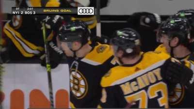 Taylor Hall with a great goal to win in OT - second of the game, 8th as a Bruin.