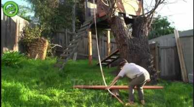 WCGW if I pull this bucket down without checking where it's landing
