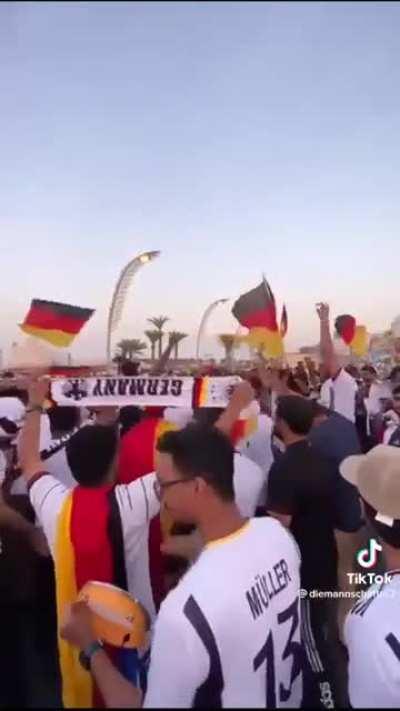 Qatar seems to have paid people to cheer for the German and English Football Team at the Football Worldcup in Qatar