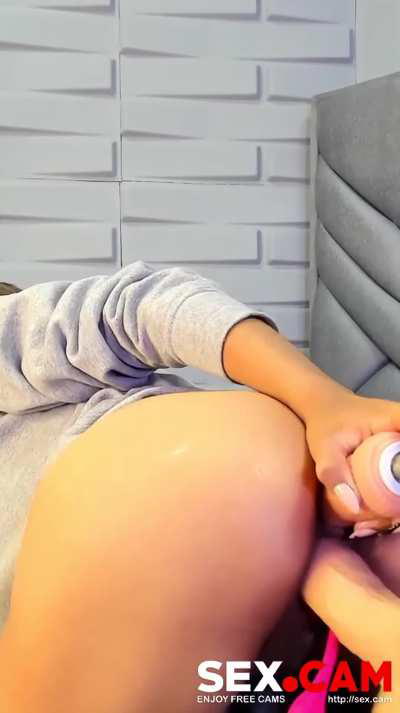 Amateur Anal Latina Webcam Fuck Machine Double Dildo Porn GIF by xlovecam