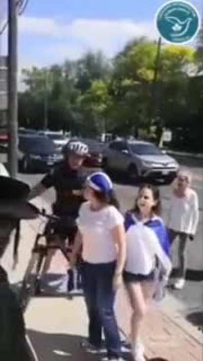 zionists confront a peaceful protest. invoke the holocaust to attack hasidic demonstrators