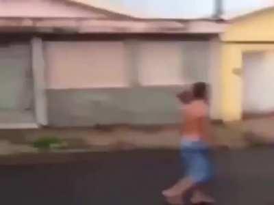 *POW* right in the kisser.