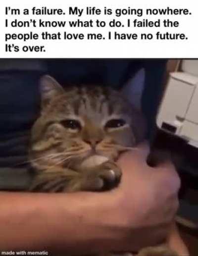 Let me dissapear like ive never exist.