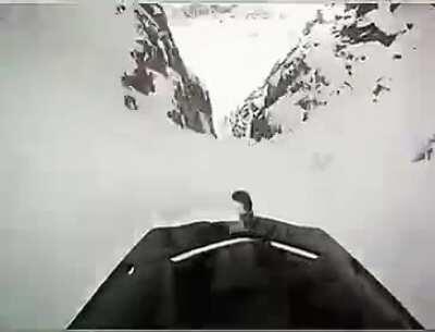 Sliding down a mountain