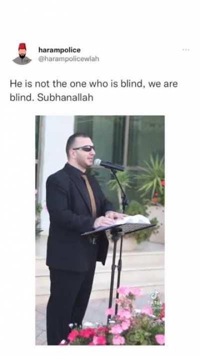 Ibn umm maktūm was a blind Companion mentioned to be there when some of the quran was written