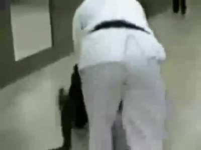 Self taught guy challenges a black belt