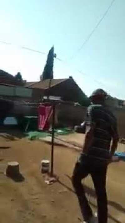 Kids rescued from (one of many) Nigerian child-trafficking camp in South Africa. These kids would already be exported to Nigeria for child labor if they hadn't intervened