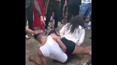 She took 'busting a nut' literally