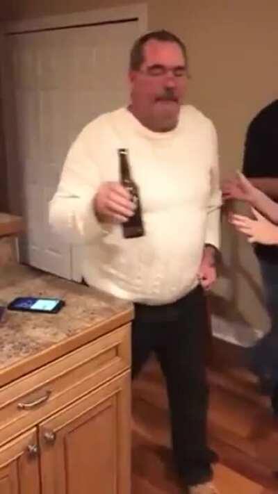 He should’ve sat down😂