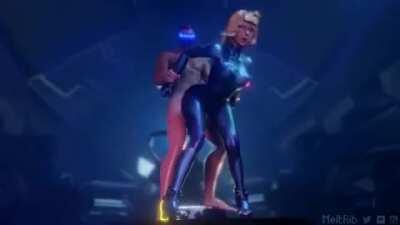 Samus getting pounded on her ship (MeltRib)