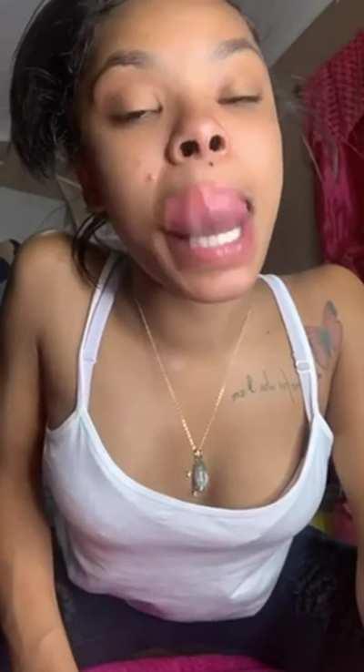 Sloppy tongue for you