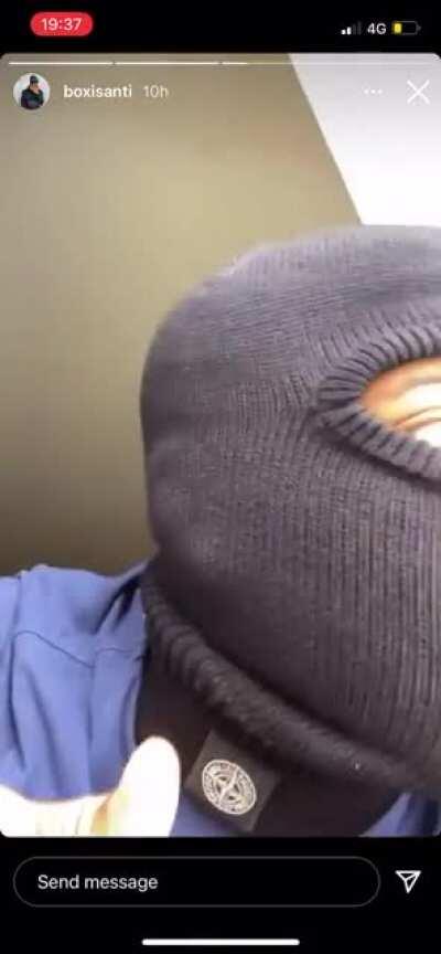 Box12 previews some new music, sounds a bit different from his normal drill sound but still cold❄️❄️❄️