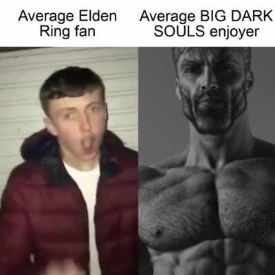 Virgin Elden Ring Vs Chad BIG DARK SOULS