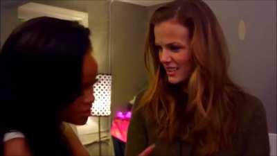 Rihanna having fun with Brooklyn Decker