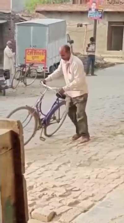 to ride a bike wasted.