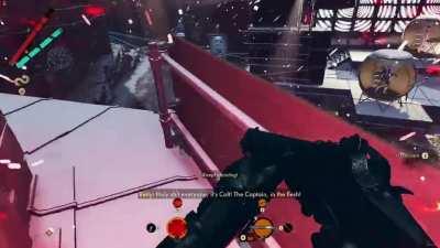 Decorated military captain is outpaced by junkie in pink trench-coat (c. 1968)