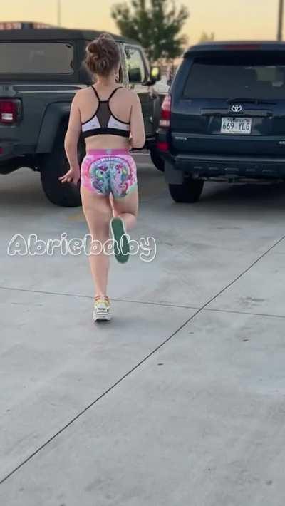 You never know when the Little E girl beside you at the gym could be a ANAL slut - Abriebaby