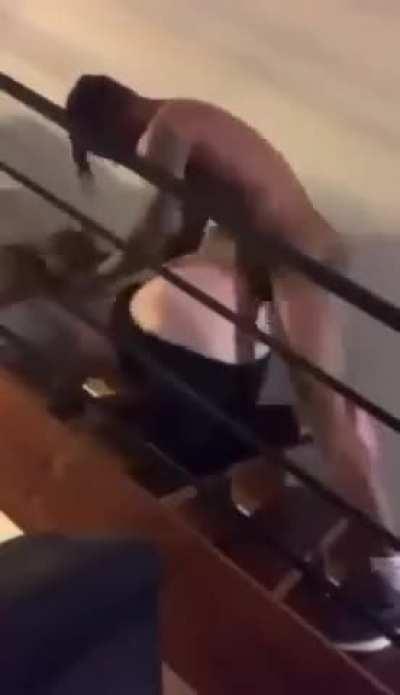 You want to go downstairs to drink water but you can't because your bully is fucking your mom on the stairs