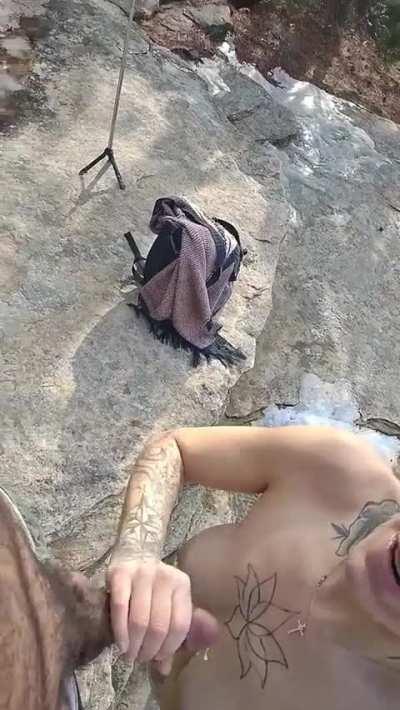 Finished him on the side of a cliff