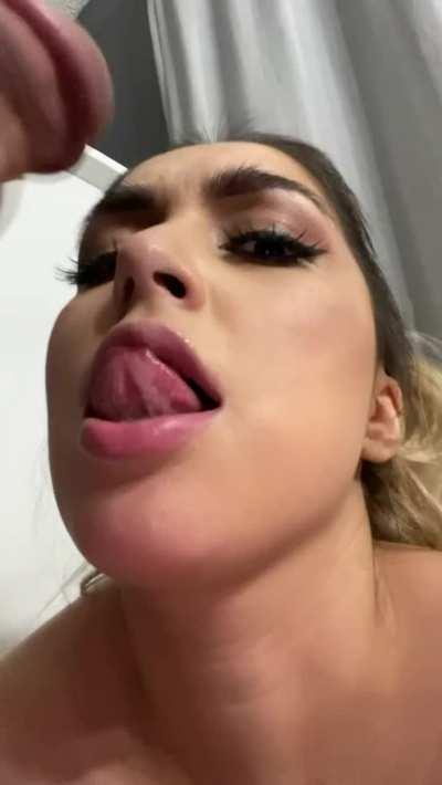 I enjoy having a load on my face